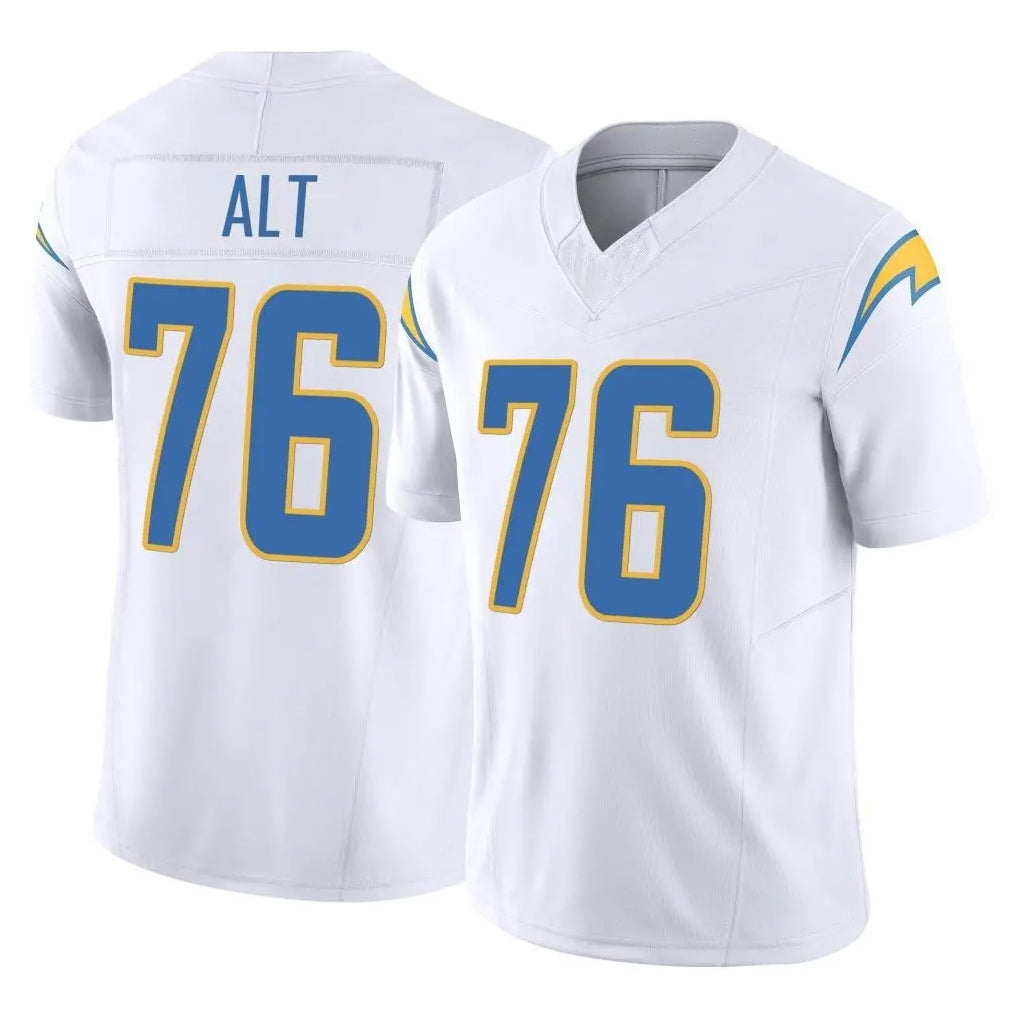 Kooe LA.Chargers #76 Joe Alt Player White Limited Vapor F.U.S.E. Home Game Stitched Jerseys