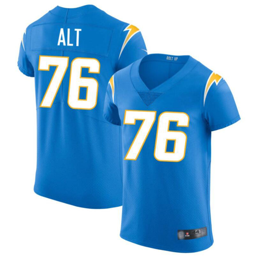 Kooe LA.Chargers #76 Joe Alt Powder Blue Vapor Elite Player Jersey American Stitched Jersey