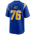 Kooe LA.Chargers #76 Joe Alt Royal Alternate Player Game Jersey American Stitched Jersey
