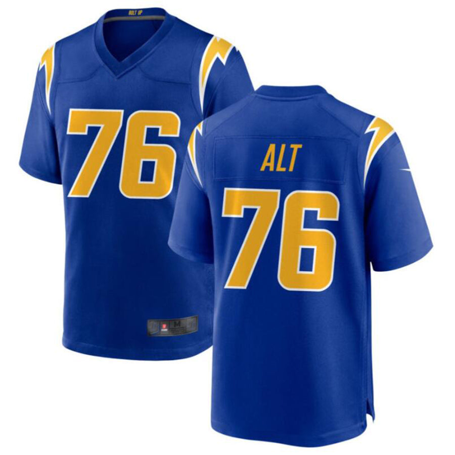 Kooe LA.Chargers #76 Joe Alt Royal Alternate Player Game Jersey American Stitched Jerseys
