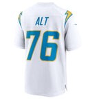 Kooe LA.Chargers #76 Joe Alt White 2024 Draft First Round Pick Player Game Jersey American Stitched Jersey