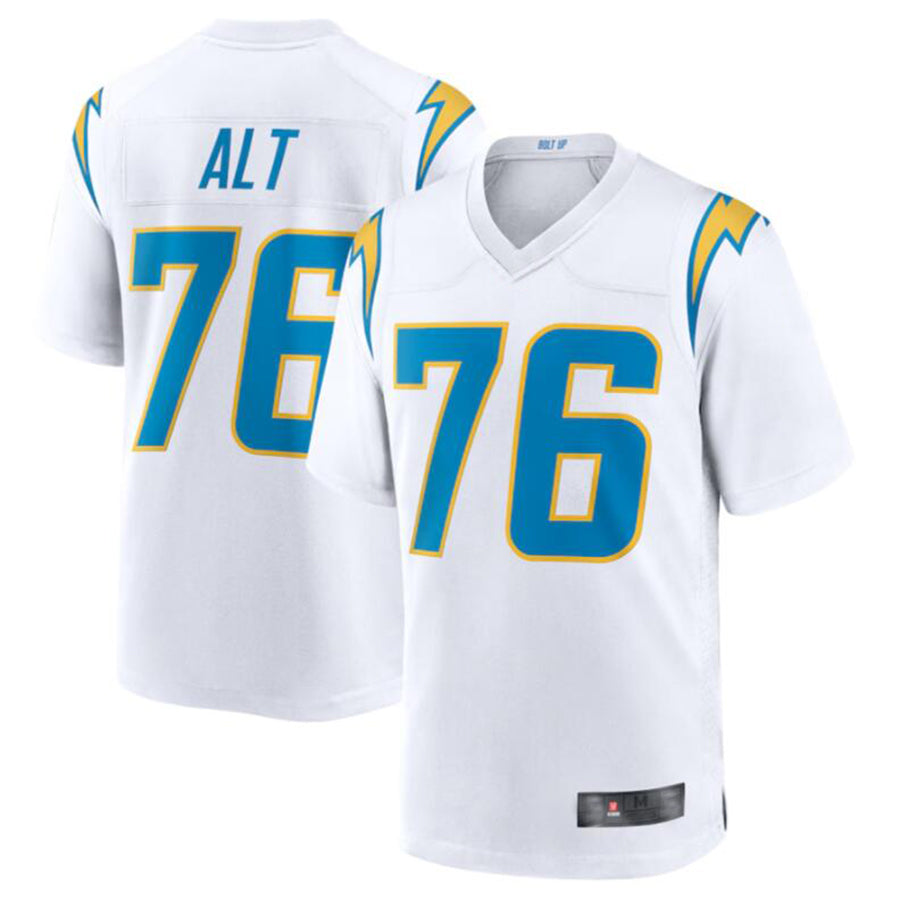 Kooe LA.Chargers #76 Joe Alt White 2024 Draft First Round Pick Player Game Jersey American Stitched Jerseys