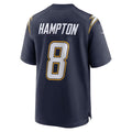 Kooe LA.Chargers #8 Omarion Hampton Navy Alternate Super Chargers Game Player Stitched Jerseys