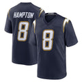 Kooe LA.Chargers #8 Omarion Hampton Player Navy Alternate Home Game Stitched Jerseys