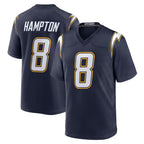 Kooe LA.Chargers #8 Omarion Hampton Player Navy Alternate Home Game Stitched Jerseys