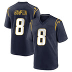 Kooe LA.Chargers #8 Omarion Hampton Player Navy Home Game Stitched Jerseys