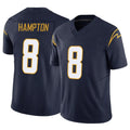 Kooe LA.Chargers #8 Omarion Hampton Player Navy Limited Vapor F.U.S.E. Home Game Stitched Jerseys