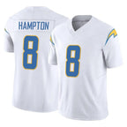 Kooe LA.Chargers #8 Omarion Hampton Player White Limited Vapor F.U.S.E. Home Game Stitched Jerseys