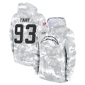 Kooe LA.Chargers #93 Teair Tart Player Arctic Camo Salute to Service Hoodies Limited Game Stitched Jerseys
