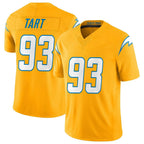 Kooe LA.Chargers #93 Teair Tart Player Gold Limited Vapor F.U.S.E. Home Game Stitched Jerseys