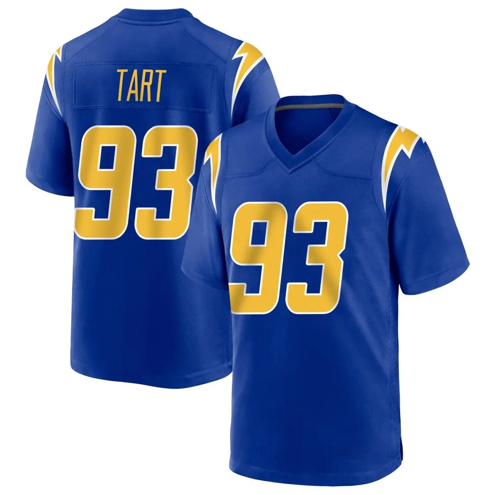 Kooe LA.Chargers #93 Teair Tart Player Royal Home Game Stitched Jerseys