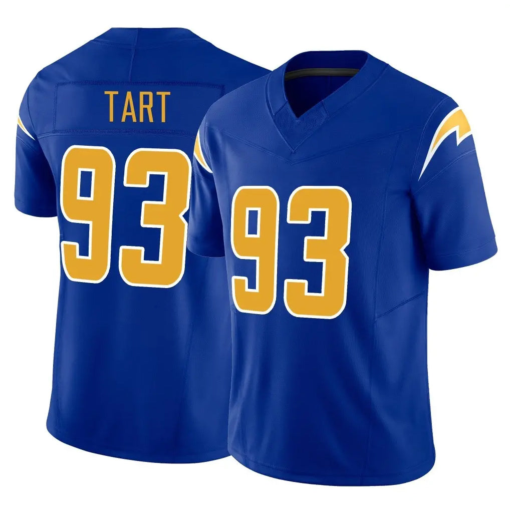 Kooe LA.Chargers #93 Teair Tart Player Royal Limited Vapor F.U.S.E. Home Game Stitched Jerseys