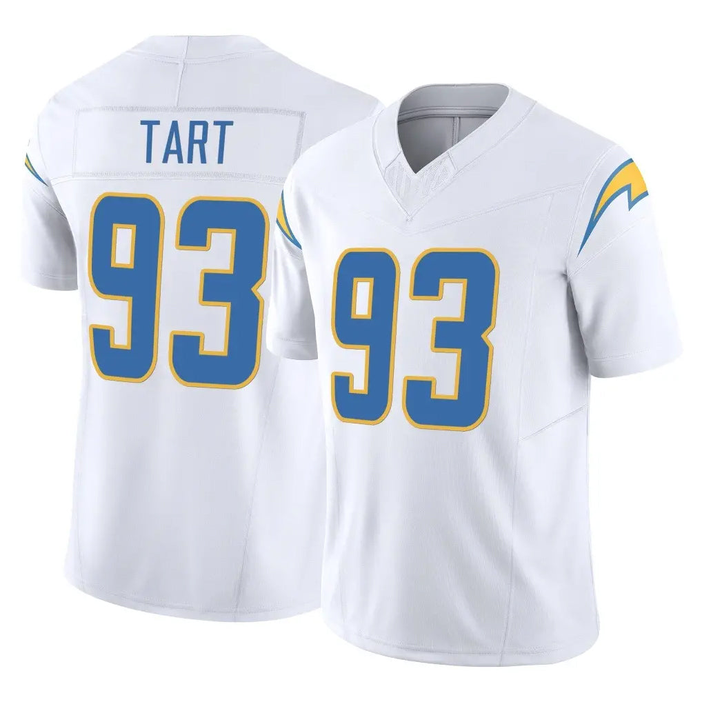 Kooe LA.Chargers #93 Teair Tart Player White Limited Vapor F.U.S.E. Home Game Stitched Jerseys