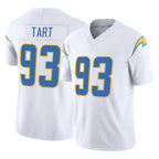 Kooe LA.Chargers #93 Teair Tart Player White Limited Vapor F.U.S.E. Home Game Stitched Jerseys