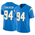 Kooe LA.Chargers #94 Dalvin Tomlinson Player Blue Limited Vapor F.U.S.E. Home Game Stitched Jerseys