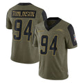 Kooe LA.Chargers #94 Dalvin Tomlinson Player Olive Salute To Service Limited Game Stitched Jerseys