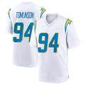 Kooe LA.Chargers #94 Dalvin Tomlinson Player White Home Game Stitched Jerseys