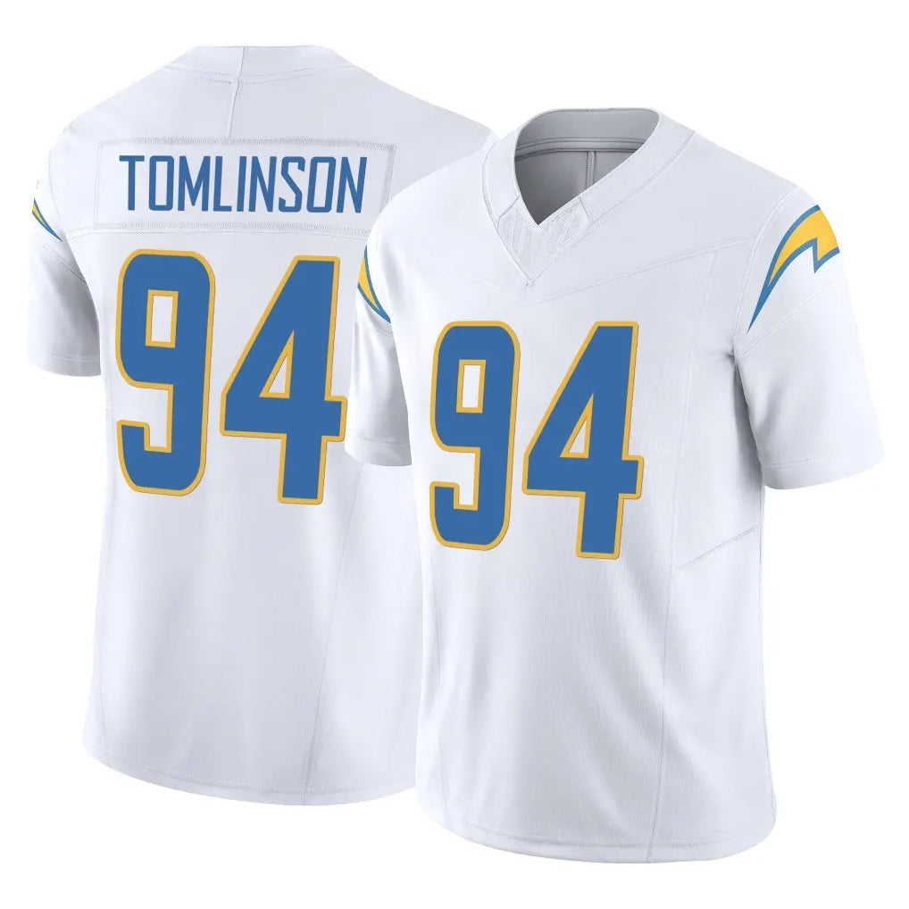 Kooe LA.Chargers #94 Dalvin Tomlinson Player White Limited Vapor F.U.S.E. Home Game Stitched Jerseys