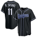 Kooe LA.Dodgers #11 Roki Sasaki Player Black Carbon Limited Home Stitched Jerseys