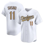 Kooe LA.Dodgers #11 Roki Sasaki Player Gold Collection Limited Home Stitched Jerseys
