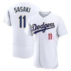Kooe LA.Dodgers #11 Roki Sasaki Player Gold White 2026 Collection Stadium Limited Elite Stitched Jerseys