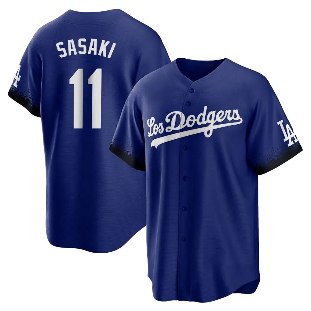 Kooe LA.Dodgers #11 Roki Sasaki Player Royal City Connect Home Game Stitched Jerseys