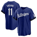 Kooe LA.Dodgers #11 Roki Sasaki Player Royal City Connect Home Game Stitched Jerseys