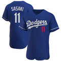 Kooe LA.Dodgers #11 Roki Sasaki Player Royal Limited Elite Home Stitched Jerseys