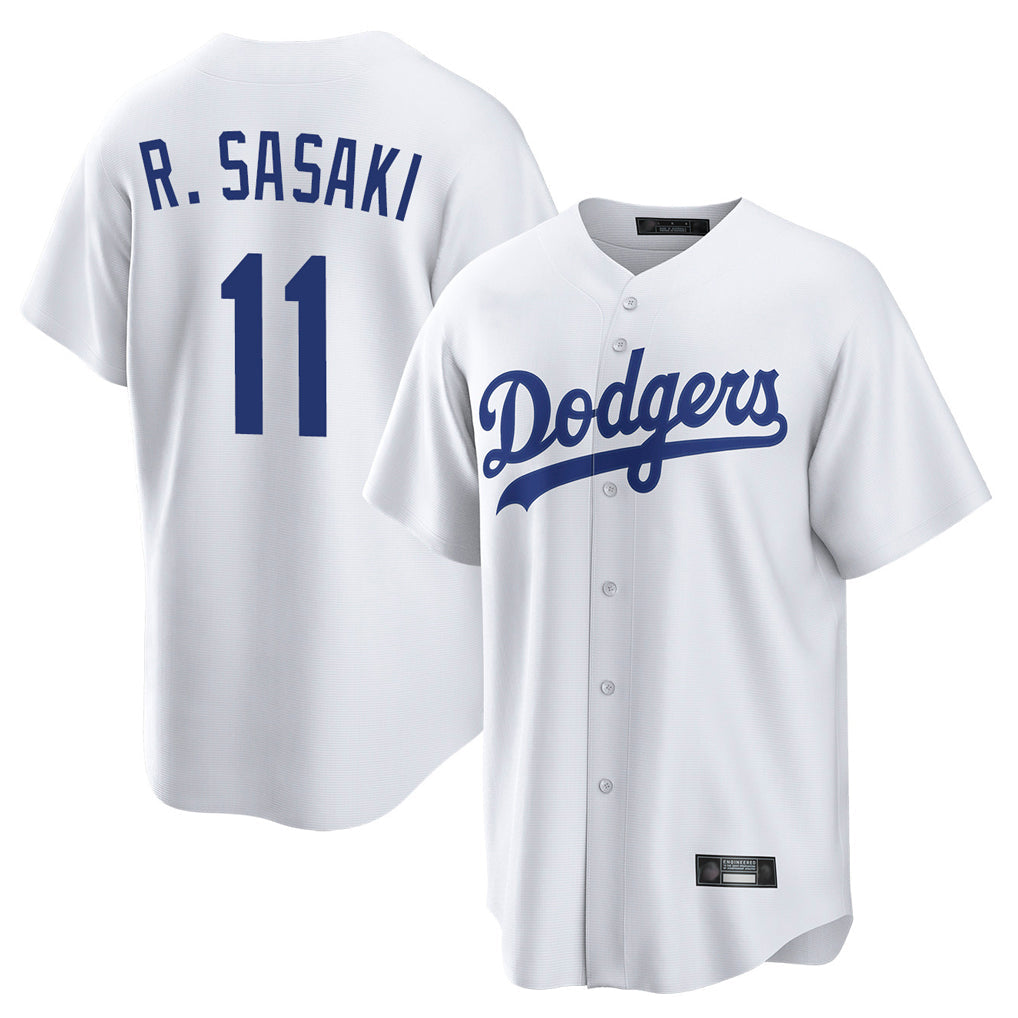 Kooe LA.Dodgers #11 Roki Sasaki Player White Game Home Stitched Jerseys
