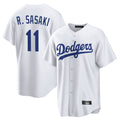 Kooe LA.Dodgers #11 Roki Sasaki Player White Game Home Stitched Jerseys