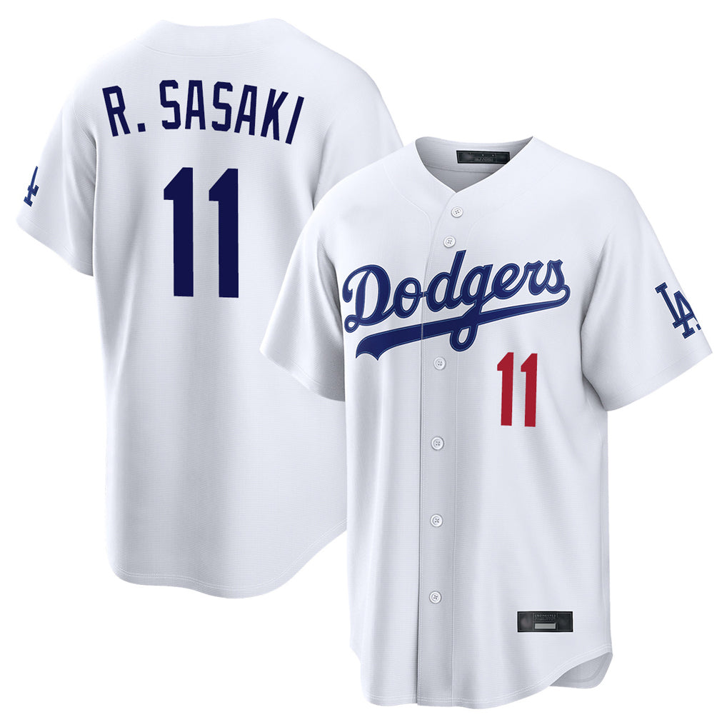 Kooe LA.Dodgers #11 Roki Sasaki Player White Home Game Stitched Jerseys
