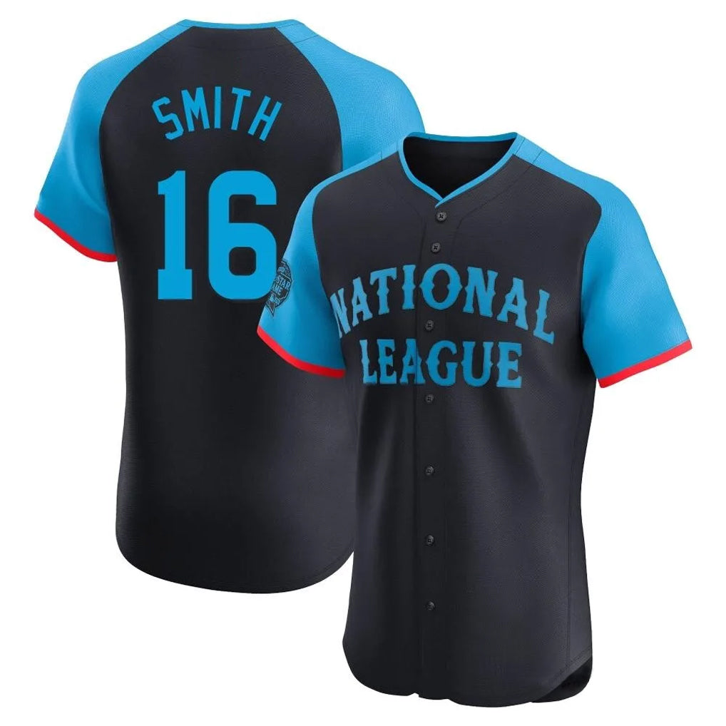 Kooe LA.Dodgers #16 Will Smith Player Black National League All-Star Limited Elite Home Stitched Jerseys