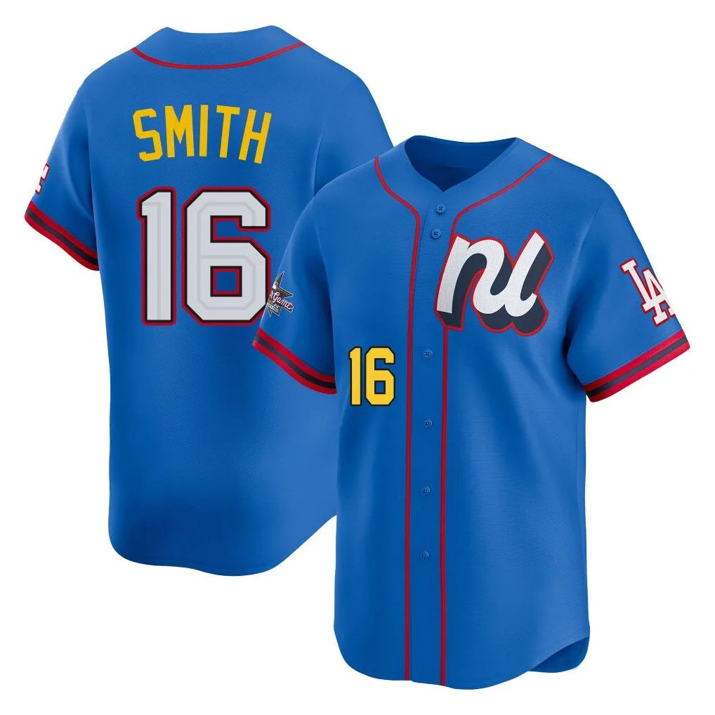 Kooe LA.Dodgers #16 Will Smith Player Blue All-Star Limited Home Stitched Jerseys