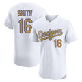 Kooe LA.Dodgers #16 Will Smith Player Gold Limited Elite Home Stitched Jerseys