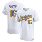 Kooe LA.Dodgers #16 Will Smith Player Gold Limited Elite Home Stitched Jerseys