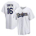 Kooe LA.Dodgers #16 Will Smith Player Gold White 2026 Collection Stadium Game Stitched Jerseys