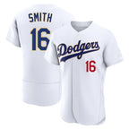 Kooe LA.Dodgers #16 Will Smith Player Gold White 2026 Collection Stadium Limited Elite Stitched Jerseys