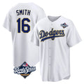 Kooe LA.Dodgers #16 Will Smith Player Gold White World Series 2026 Collection Stadium Game Stitched Jerseys