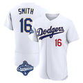 Kooe LA.Dodgers #16 Will Smith Player Gold White World Series Meet 2026 Collection Stadium Limited Elite Stitched Jerseys