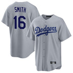 Kooe LA.Dodgers #16 Will Smith Player Gray Game Stitched Jerseys