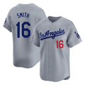 Kooe LA.Dodgers #16 Will Smith Player Gray Limited Home Stitched Jerseys