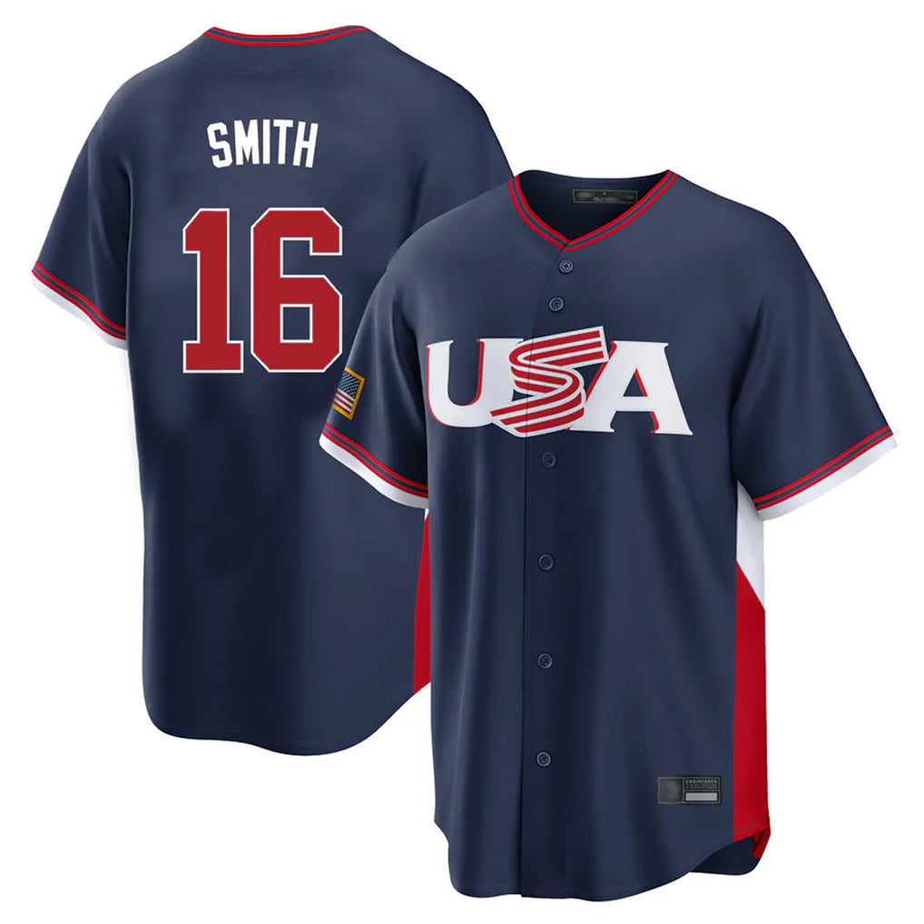 Kooe LA.Dodgers #16 Will Smith Player Navy USA 2026 World Classic Limited Home Stitched Jerseys