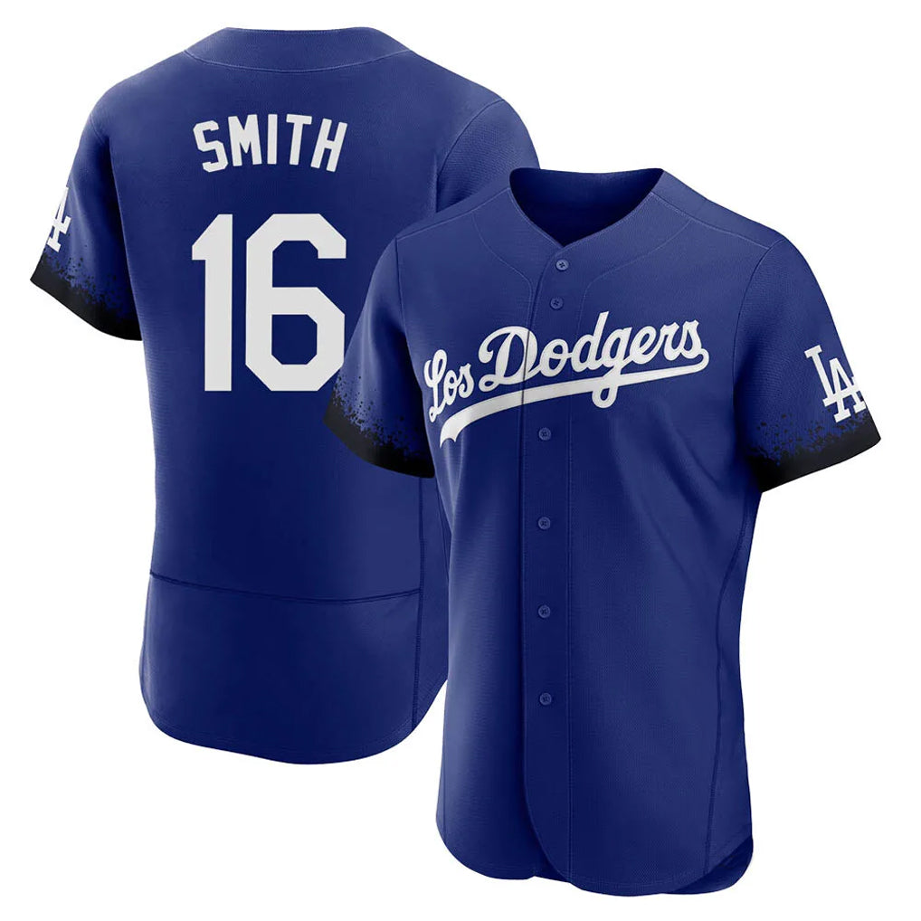 Kooe LA.Dodgers #16 Will Smith Player Royal City Connect Elite Home Stitched Jerseys