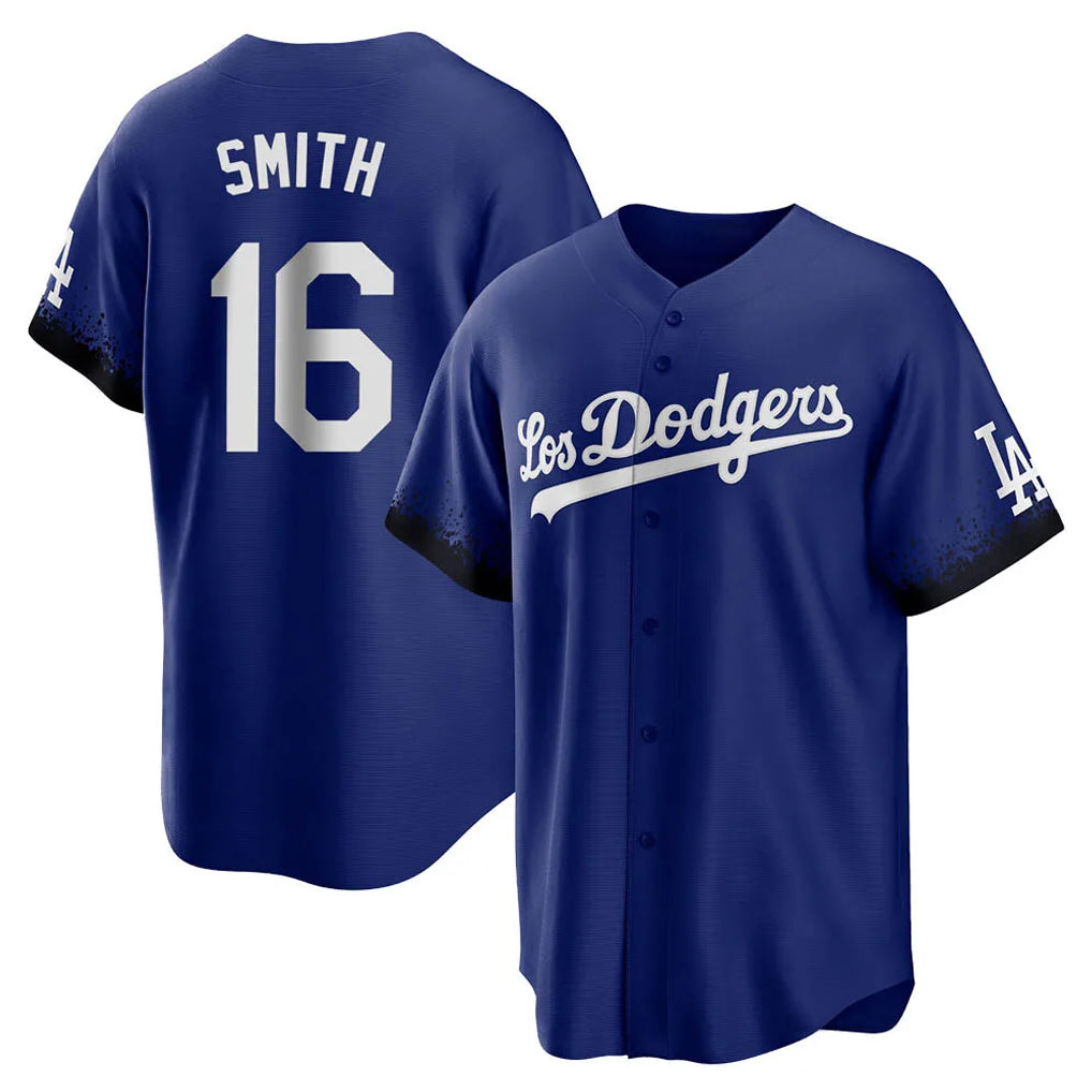 Kooe LA.Dodgers #16 Will Smith Player Royal City Connect Home Game Stitched Jerseys