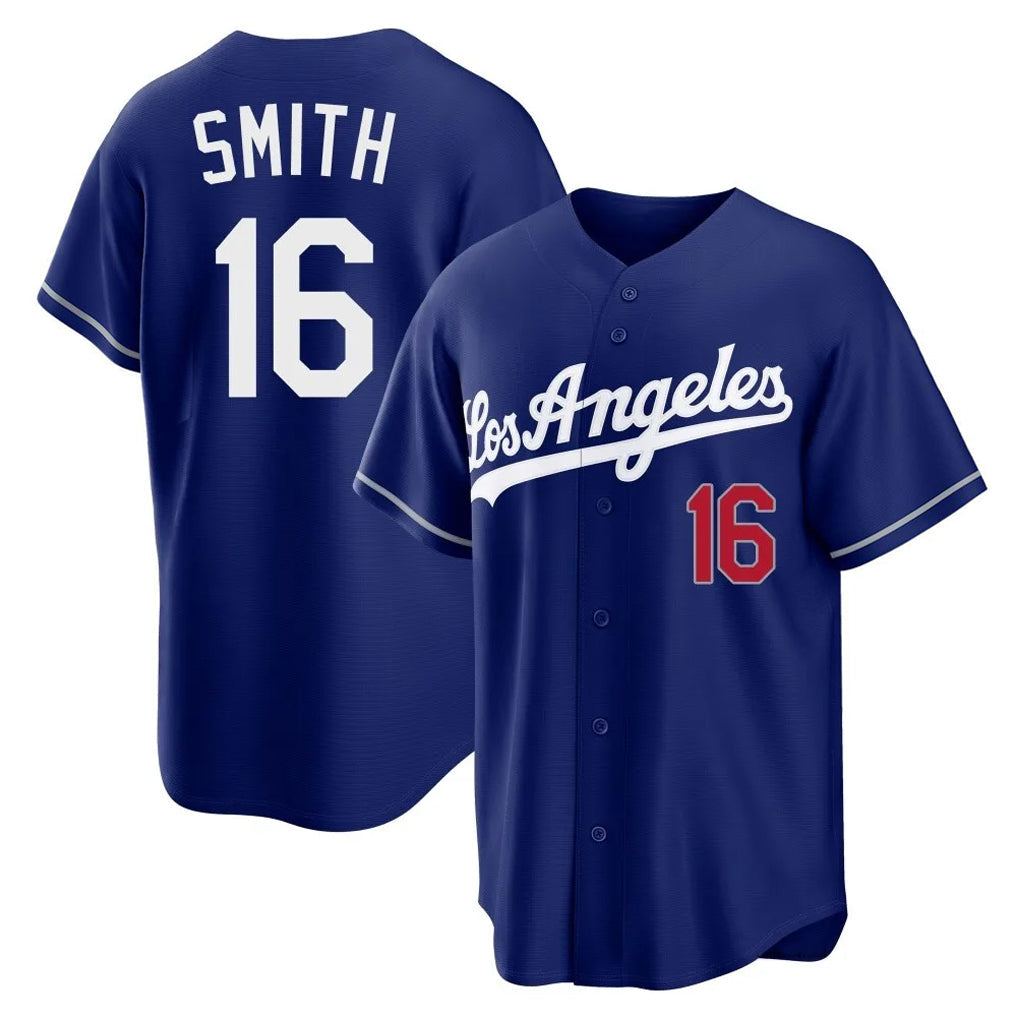 Kooe LA.Dodgers #16 Will Smith Player Royal Game Home Stitched Jerseys