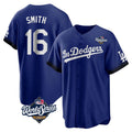 Kooe LA.Dodgers #16 Will Smith Player Royal World Series City Connect Home Game Stitched Jerseys