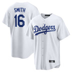 Kooe LA.Dodgers #16 Will Smith Player White Game Home Stitched Jerseys