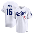 Kooe LA.Dodgers #16 Will Smith Player White Limited Home Stitched Jerseys
