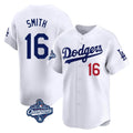 Kooe LA.Dodgers #16 Will Smith Player White World Series Meet Limited Home Stitched Jerseys