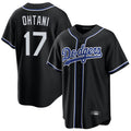 Kooe LA.Dodgers #17 Shohei Ohtani Player Black Carbon Limited Home Stitched Jerseys